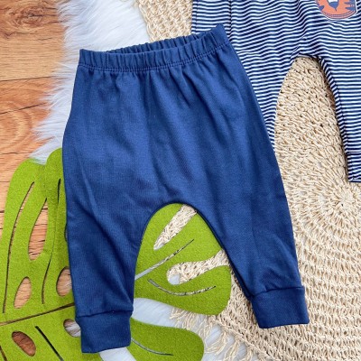  Kit 3 Calças - Tigre Roar - Ferrugem, Marinho e Listrado